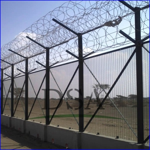 security metal anti climb fence prison mesh / 358 security fence