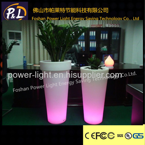 Glow Illuminated LED Lighted Planter Flower Pots