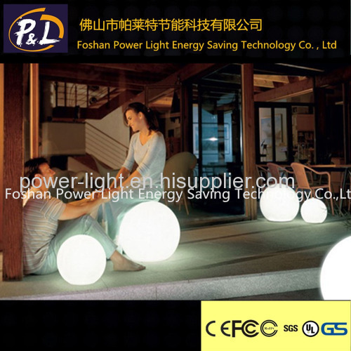 Color-Changing Waterproof Outdoor LED Round Lighted Ball with Remote Control