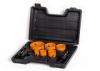 9PC HSS Stainless steel bimetal hole saw set orange with plastic case