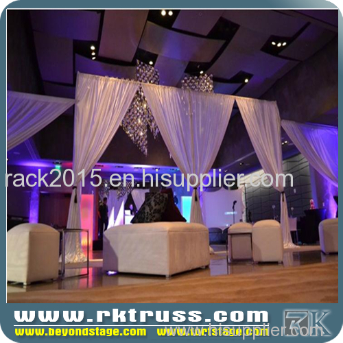 pipe & drape kits rental price outdoor portable stage pipe and drape round used for events/ exhibition manufacturer in C