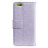 Shock Proof Leather Apple iPhone Case Purple Slik Pattern Mobile Phone Wallet Cover