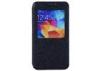 Durable Black Samsung Leather Phone Cases Magnet For Samsung S5 i9600