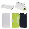 White Green Card Slot PU Leather Mobile Phone Case Wallet iPhone 6 Flip Covers