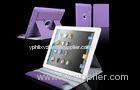 Women Leather Tablet Case 360 Rotation Purple Apple iPad Protection Case