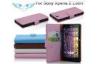Pink Plain Leather Sony Xperia Cell Phone Cases , Custom Printed Phone Covers