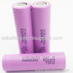 3.7V samsung 18650 battery