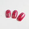 Custom Pretty Full Cover Fake Nail Red Decorating Nails For Girls Finger