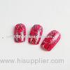 Custom Pretty Full Cover Fake Nail Red Decorating Nails For Girls Finger