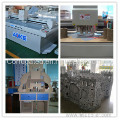 Multi-color printing papeboard sample cutting machine