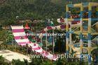 Custom Water Slides, Amusement Park Boomerang Aqua Slide For 2 People