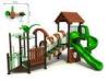 Custom LLDPE Plastic Steel Backyard Kids Outdoor Playground Set Equipment