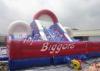 Kindergarten Promotion Red Giant Inflatable Slide Fun City For Commercial / Residential
