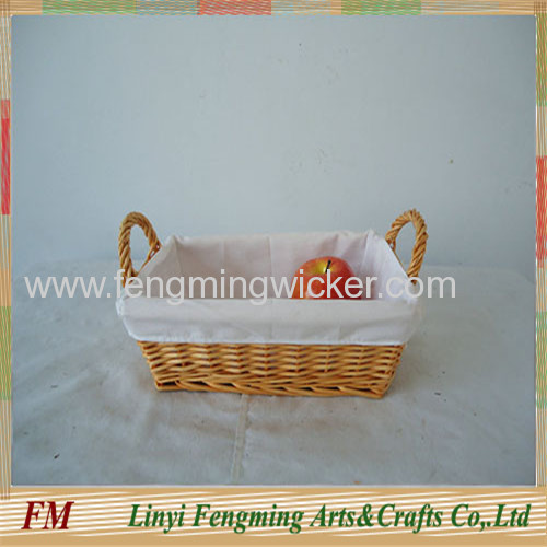 2015 Natural Handmade Wicker Mini Picnic Basket