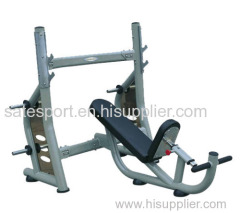 Olympic incline bench for muscle exerciser