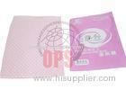 Pink Color Flexible Packaging Bag , Three Side Seal Bag With Zipper
