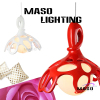 Pure White and Red Decoration Resin pendant lights MS P1019 Creative Hanging Lamp