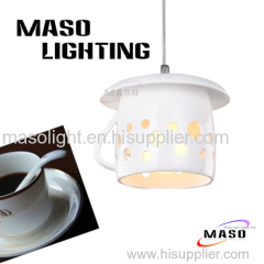 Latest Design Cup Shade Resin Pendant Lamp For Indoor Lighting Bar Dining Room Restaurant