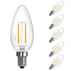 LED filement bulb 2W 200lm E14 LED candle lamp 360°