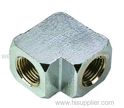 Pneumatic Fitting 90° Elbow Connector Zinc Plated