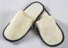 Non-Slip Cotton Hotel Brushed Fabric Closed Toe Slippers , Hotel Disposable Shower Shoes