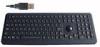 black silicone rubber water proof mechanical keyboard with optical trackball