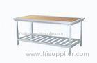 Custom Commercial Stainless Steel Kitchen Work Table For Hotel / Restaurant