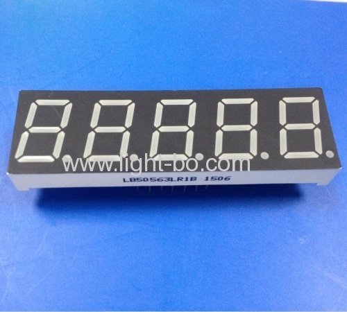 Super Red 0.56" 5 Digit 7 segment led display common cathode for Digital weighing scale Indicator