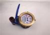 Blue Vertical Vane Wheel DN20mm Water Usage Meter for Household , Commercial