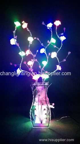 Led craft glass vase lights USB Christmas Thanksgiving mother's day wedding lamp