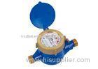 DN15mm Brass Residential Water Meters , Vane Wheel Rotary Water Meter