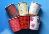 Coloured Single Wall Paper Cups Disposable Ice Cream Containers 6.25oz / 6.5oz / 7.5oz