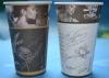 Sing Wall Biodegradable 400ml Custom Printed Paper Coffee Cups For Hot Drinks