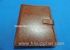 Personalized 1 Color Leather Bound Book Printing A4 B5 With Gloss Lamination