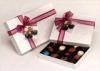 Neat Choclate Custom Packaging Boxes With Ribbon , Packaging Cardboard Boxes