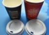 Personalized Hot Drinking Cappuccino Coffee Paper Cup Lids Dia 62mm / 72mm