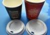 Personalized Hot Drinking Cappuccino Coffee Paper Cup Lids Dia 62mm / 72mm