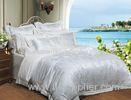 Silk Hand Feeling Jacquard Luxury Bed Sets , Frilled Pillowcase Sets