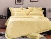 Curly Grass Yellow Luxury Bed Sets Silk Jacquard Comfortable With Good Texture