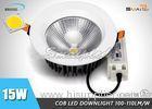 High Efficiency IP44 Recessed LED Downlights 15 Watt For Shopping Mall