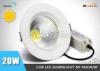 20W 6 Inch Recessed LED Downlights , COB LED Dimmable Downlights 70RA CRI