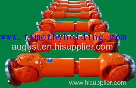 Universal joint shaft coupling spindle