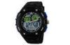 Fashion Multi Time Zone Plastic Sport Digital Watch With Daily Alarm