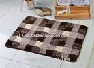 Black white mix fashion microfiber anti slip floor mat for bath room / toilet