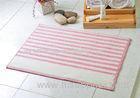 Pink & white strong water absorption 100% Acrylic Bath Mat of tufting process