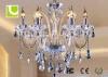 Energy Saving Kitchen Chandelier Lighting , Luxury Crystal 6 Light Chandelier