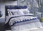 Durable Pima Cotton Sateen Bedding Sets Cotto USA Certification Blue
