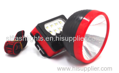 Big Plastic LED Head Lamp Dry Battery