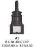 fluid quick connectors for diesel / gasoline / 1/4'' straight