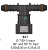 filter fuel line quick connector 7.89mm-T way